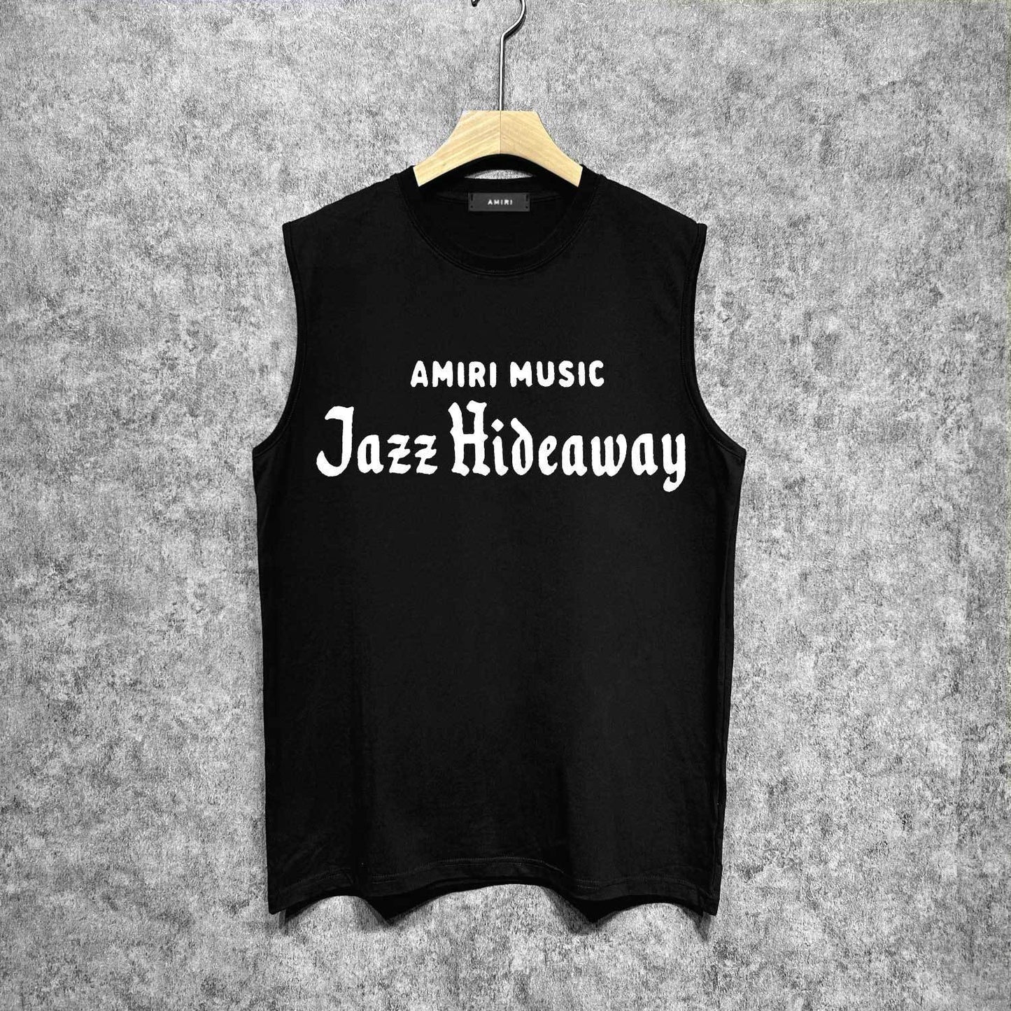 Amiri tank top music letterprinting