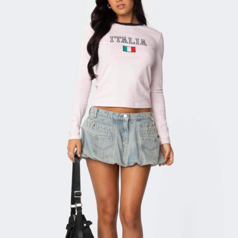 Women's dress - cross-border amazon fashion: european & american summer 3d pocket denim midi skirt - american niche vintage tulip skirt
