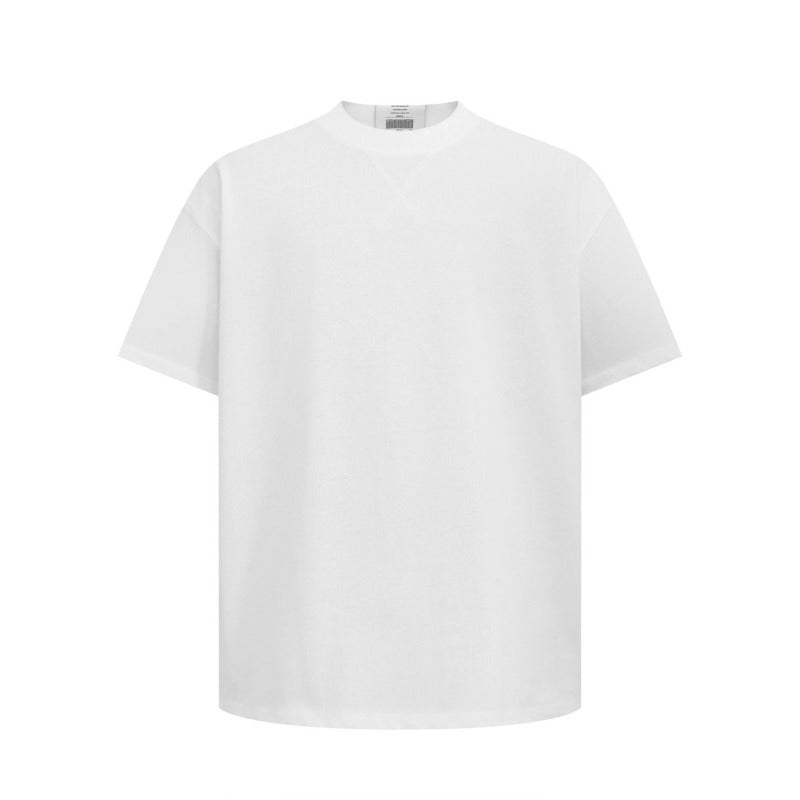 Men's t-shirts: american streetwear summer collection - premium structured solid color design, relaxed fit short sleeve tee