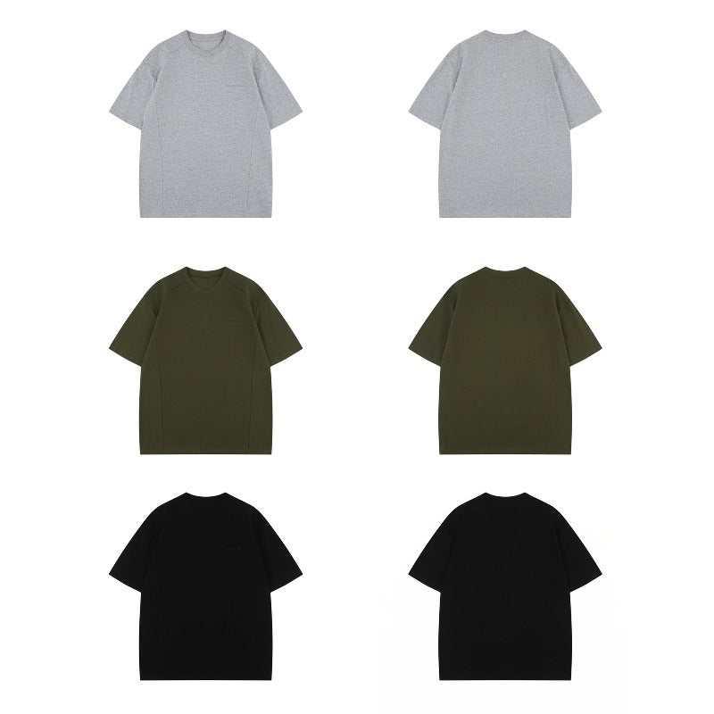 Men's t-shirts: american streetwear summer collection - deconstructed, high-end embroidered logo design, men's short-sleeve tee