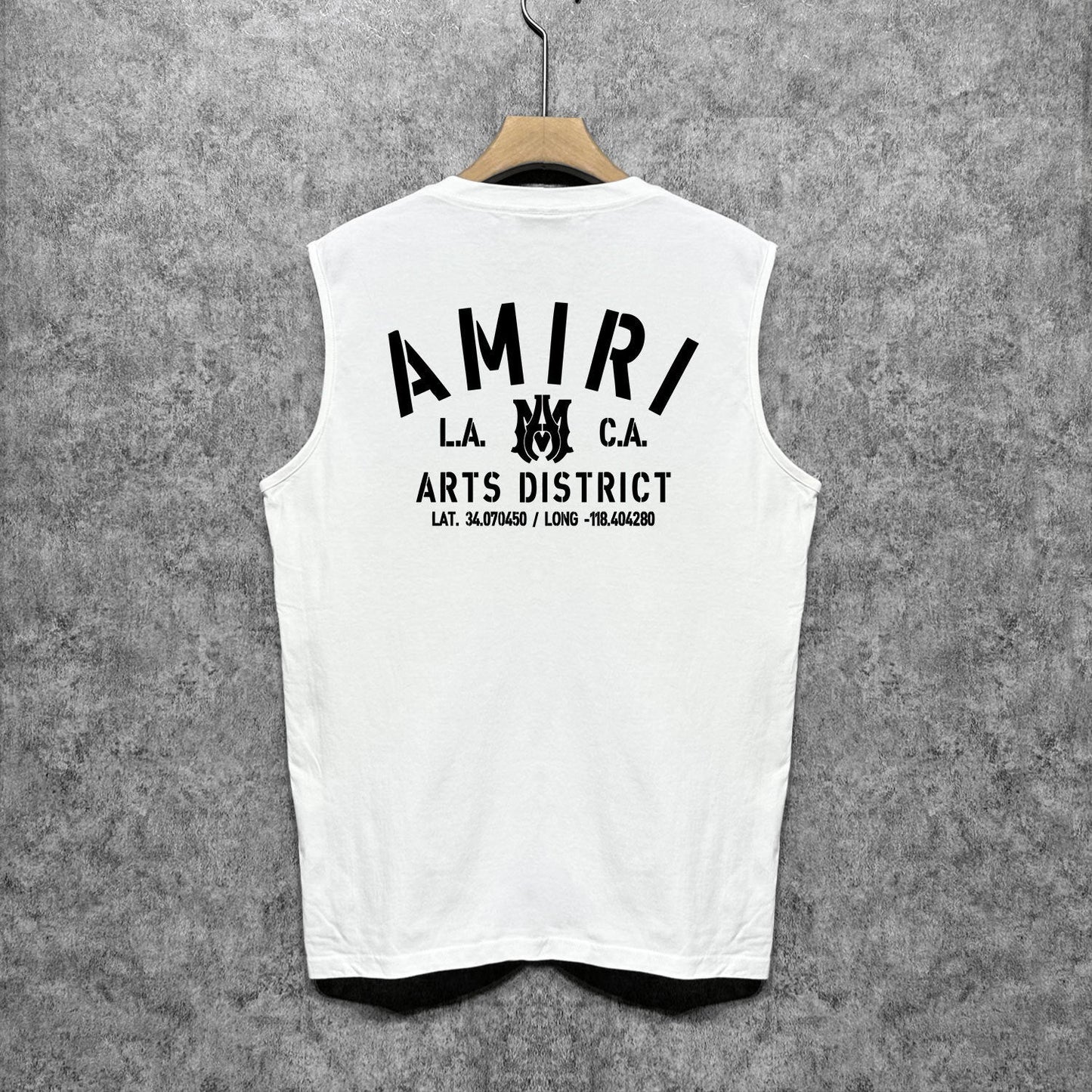 Amiri tank top los angeles california printing