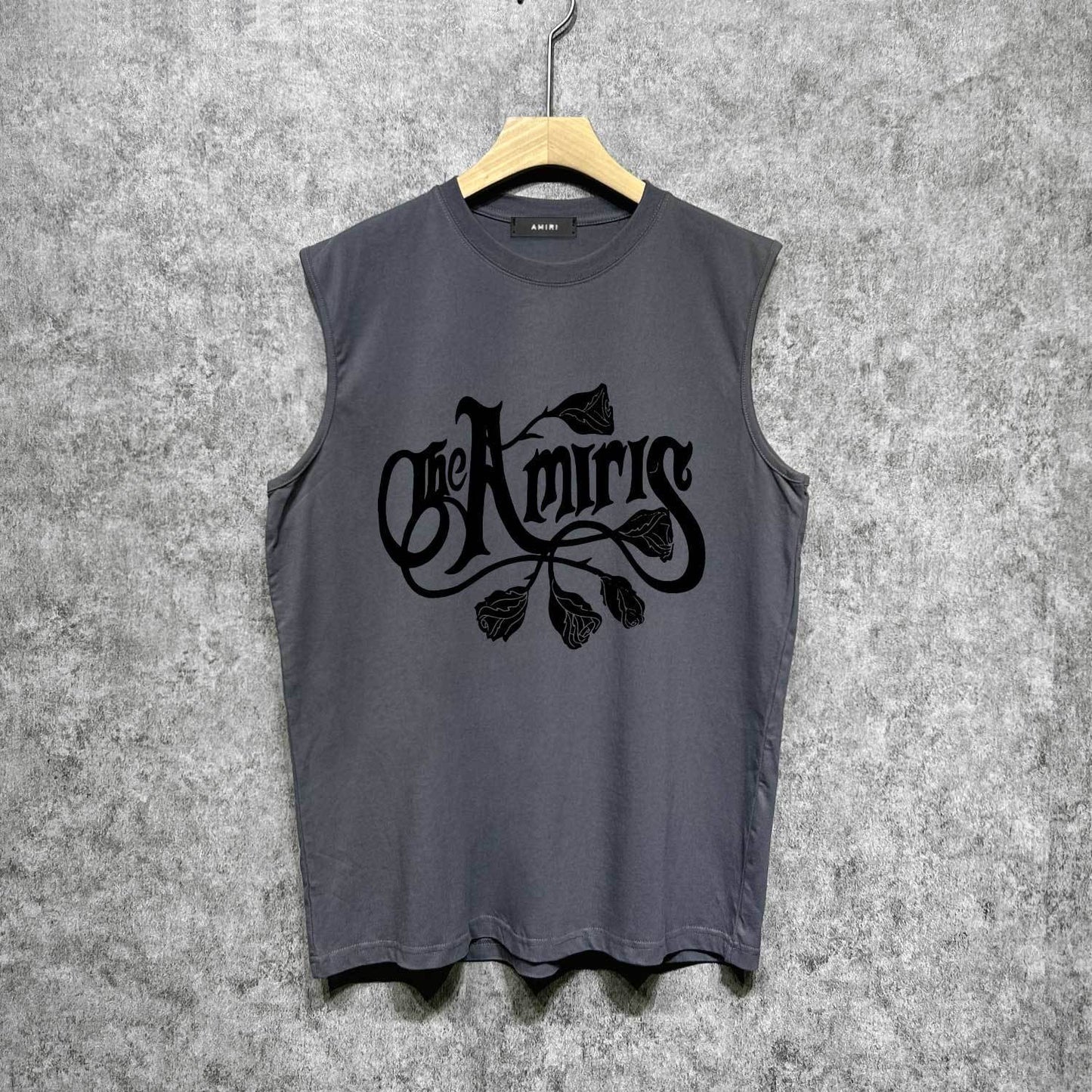 Amiri tank top morning glory printing