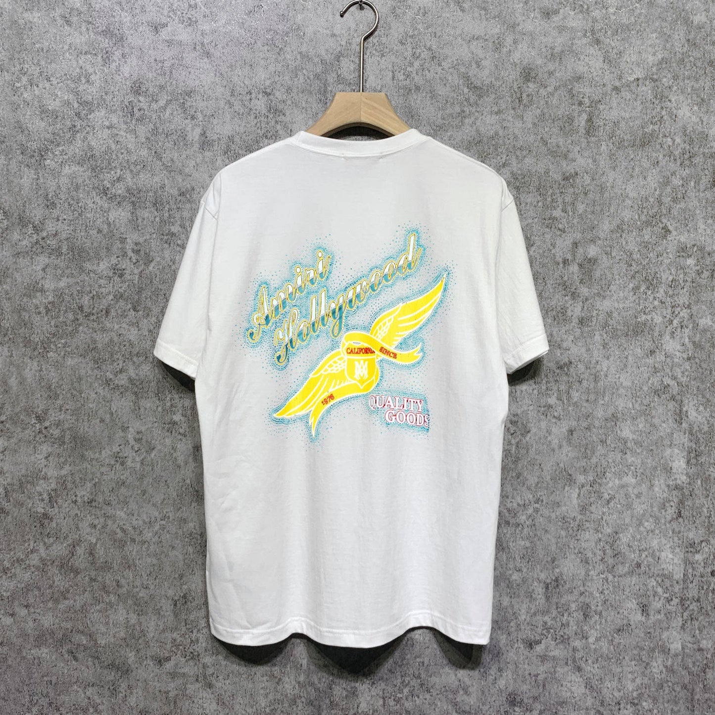 Amiri t shirts star point wings printing short sleeve