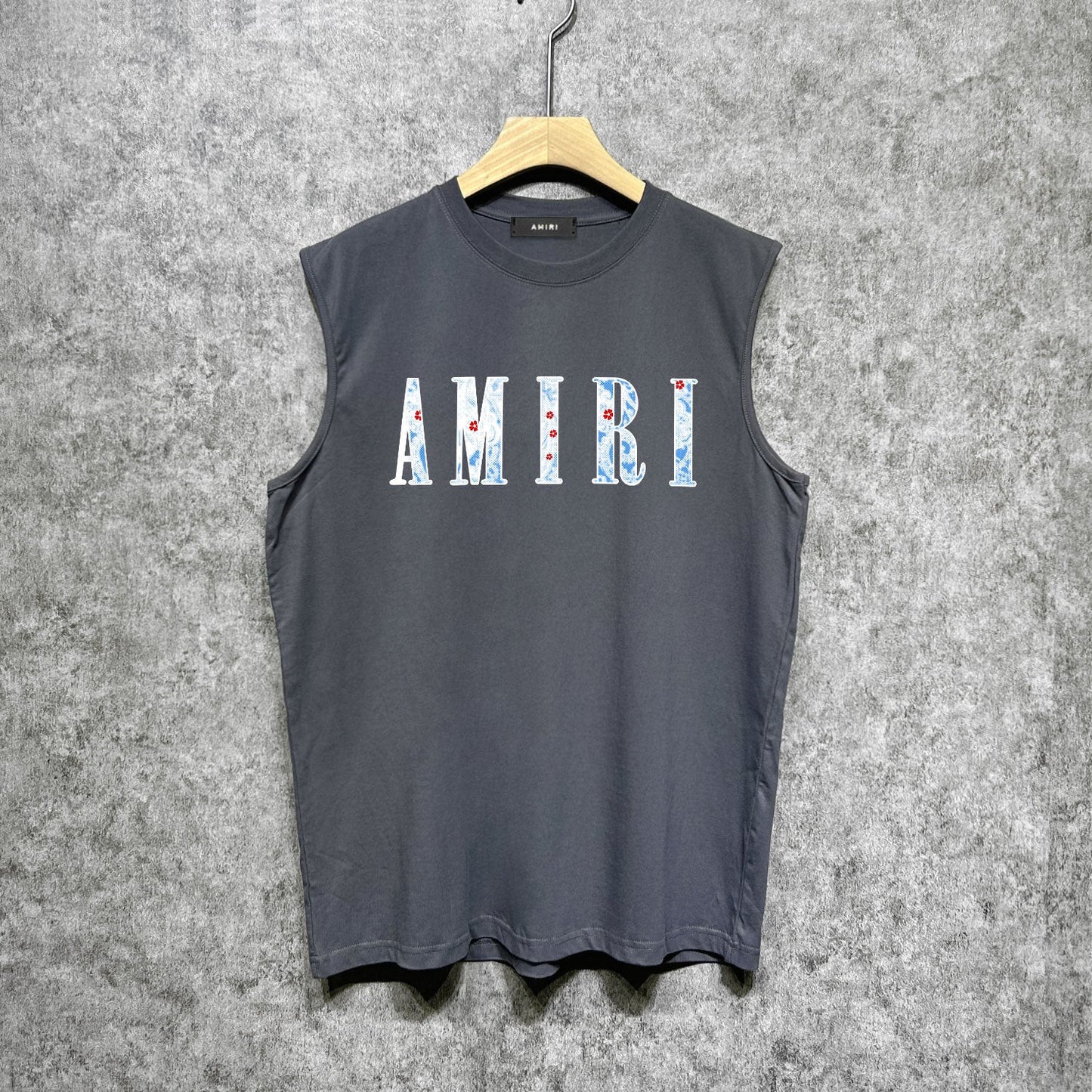 Amiri tank top colorful waist flower printing