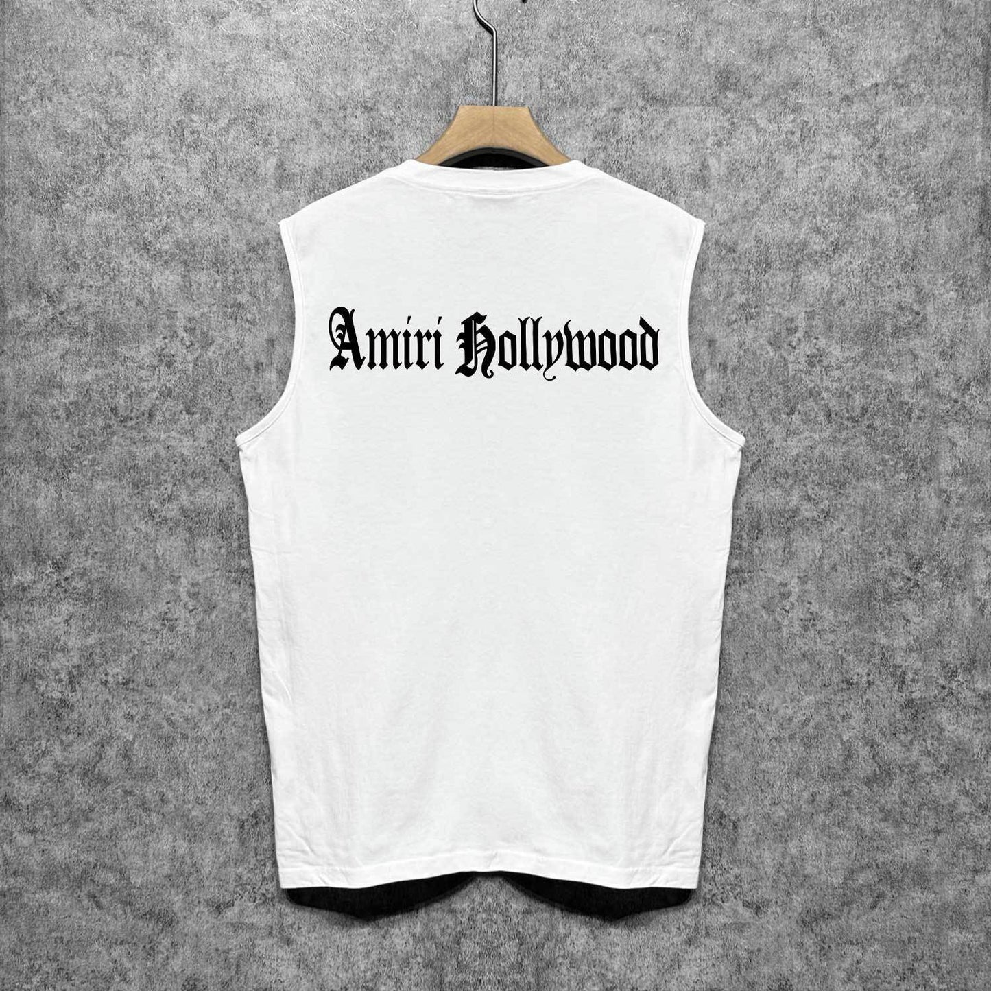 Amiri tank top sanskrit printing