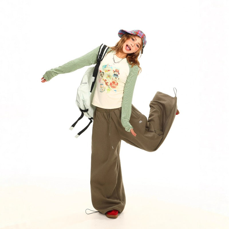 Women casual pants drawstringautumloose