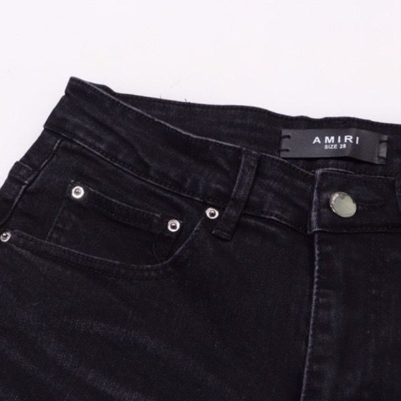 Amiri Jeans Straight Loose Letter Embroidery Casual