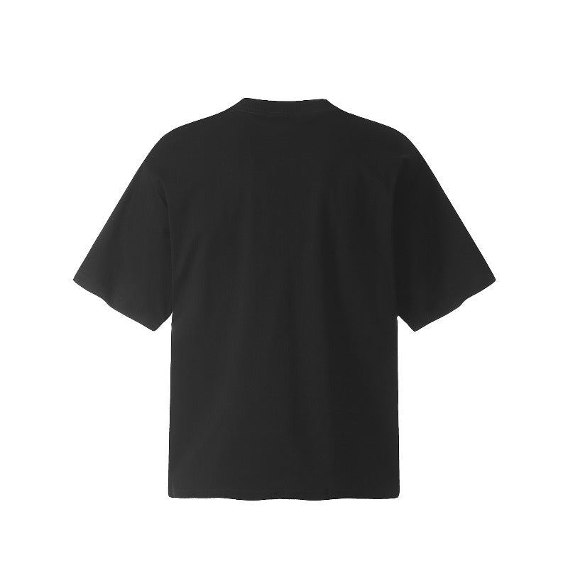 Men's t-shirts: american streetwear retro unisex versatile premium cool-touch solid color design, slightly relaxed fit short sleeve tee