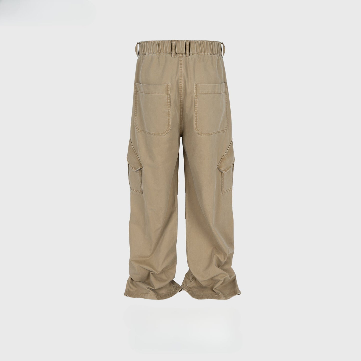 MIJKO Men's Vintage Pants MIJKO Men's High Street Overalls Functional Wind Casual Pants