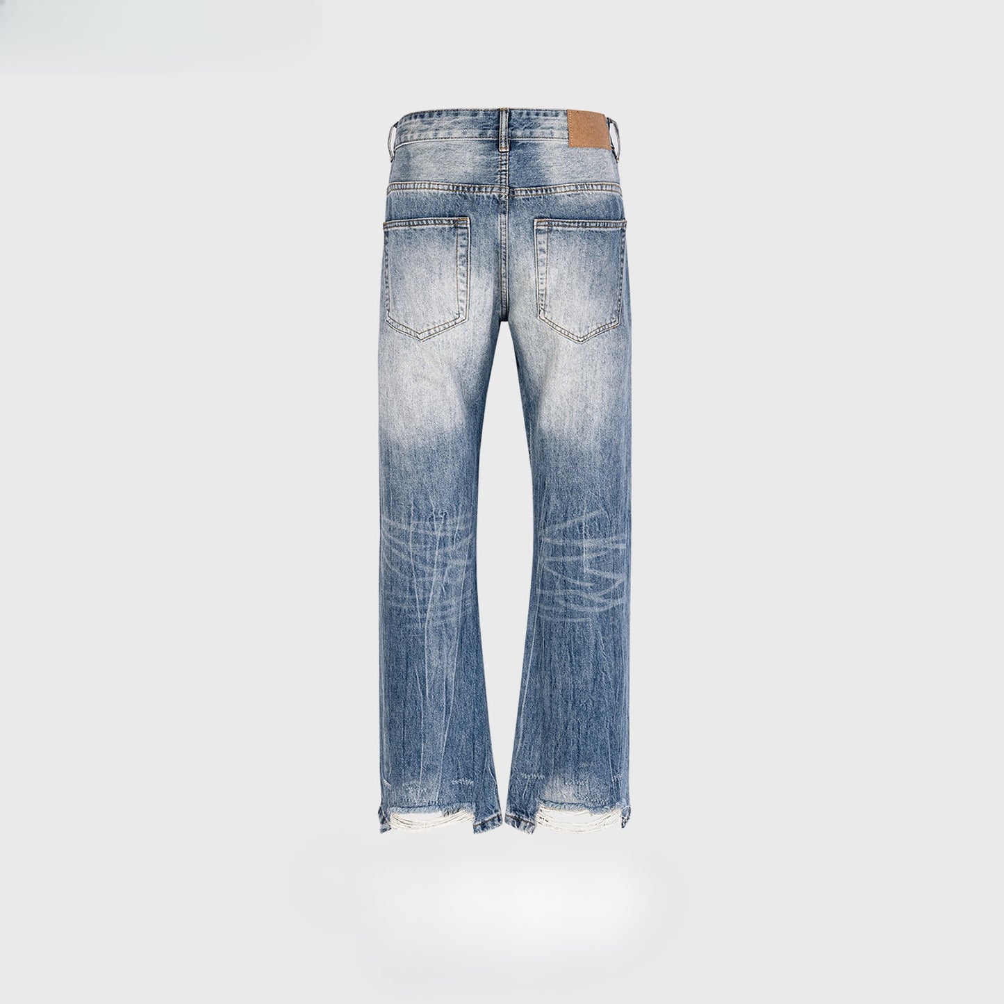 MIJKO Mens Vintage Pants MIJKO Pants Blue Jeans