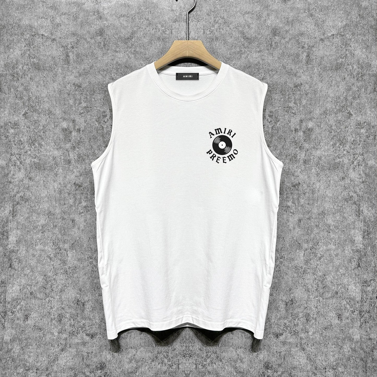 Amiri tank top radar sonic printing