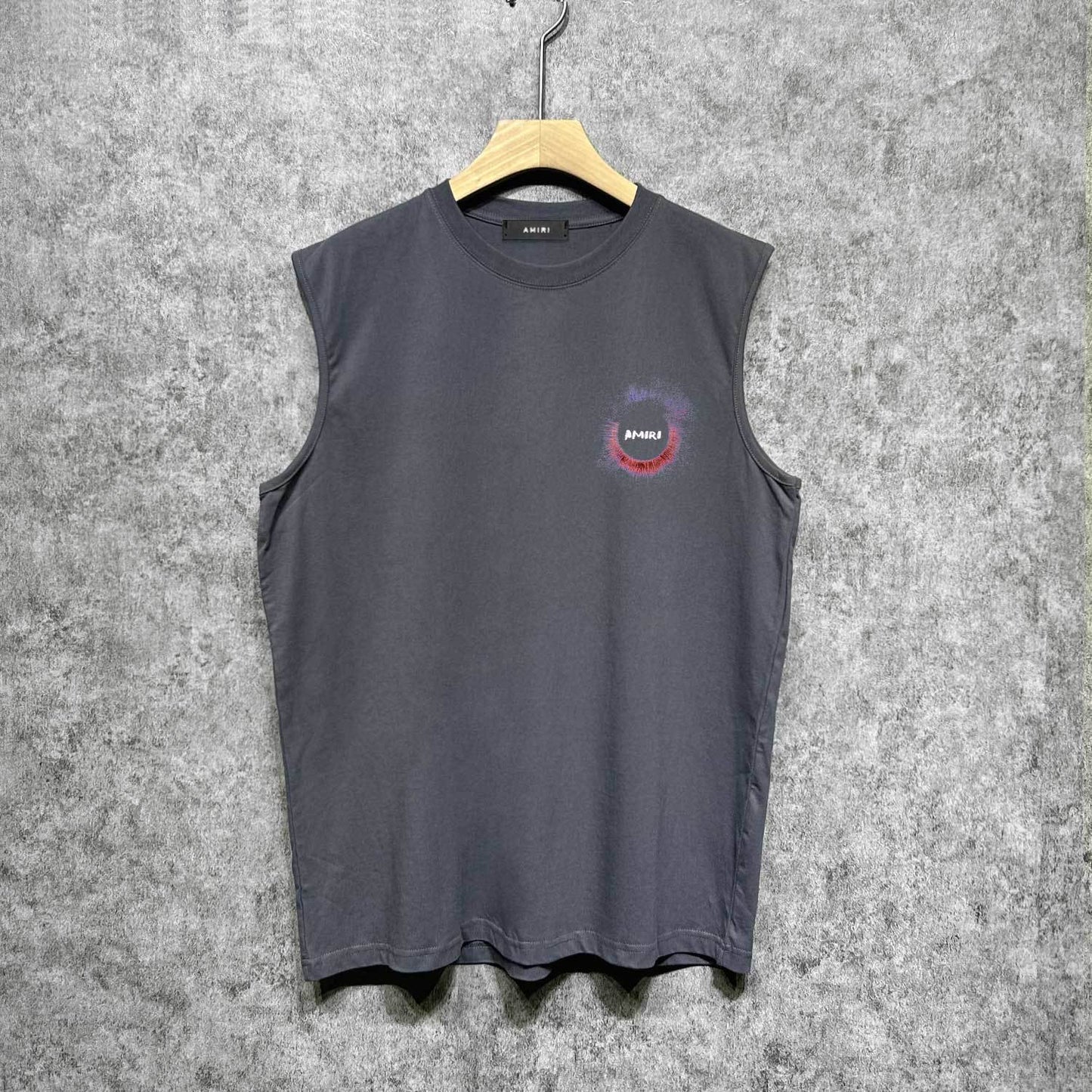 Amiri tank top splash color ring printing