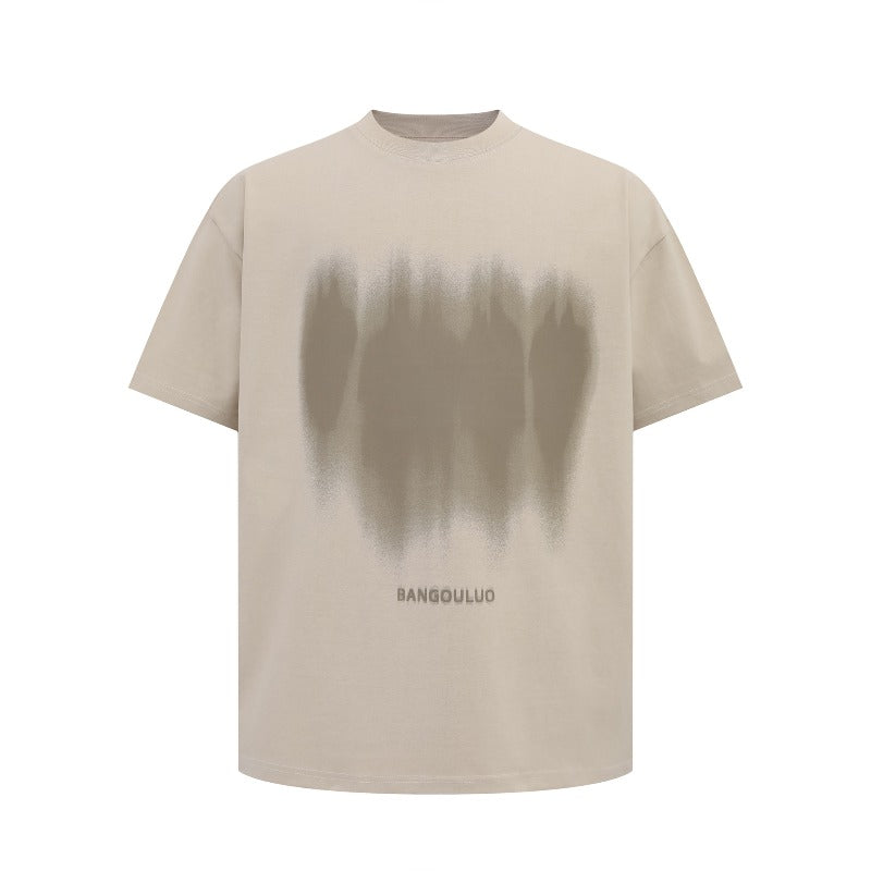Men's t-shirts: american street style, summer collection - minimalist, high-end design with silhouette graphic, short sleeve tee