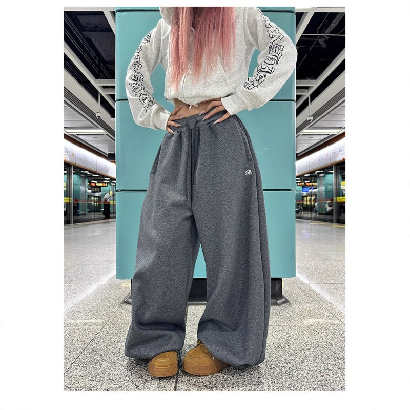 Women casual pants drawstringautumloose