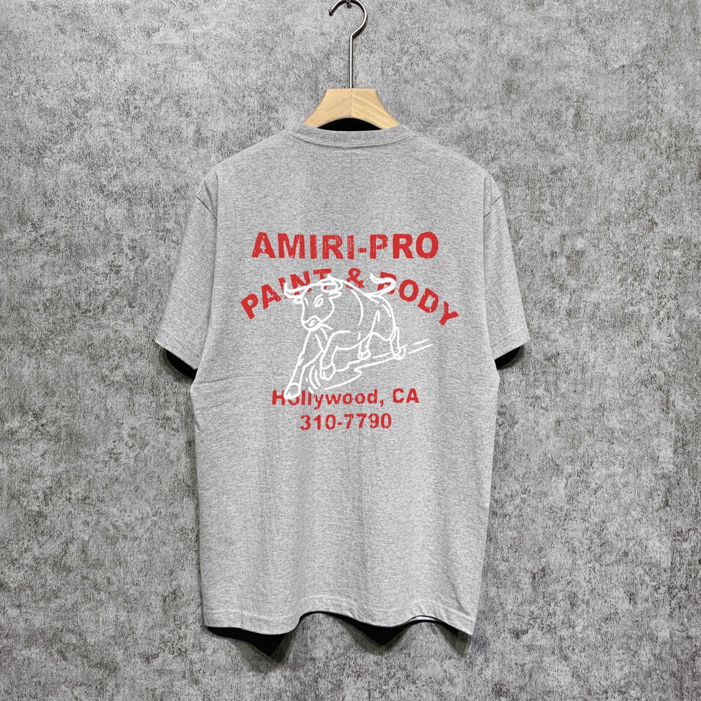 Amiri t shirts bull printing short sleeve