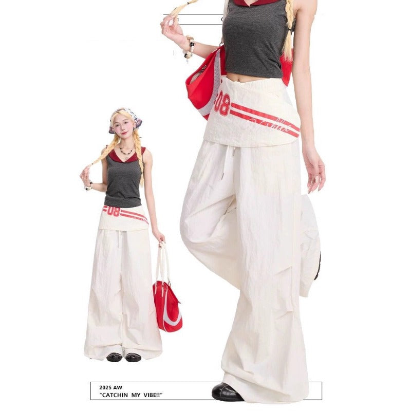 Women casual pants retroloose