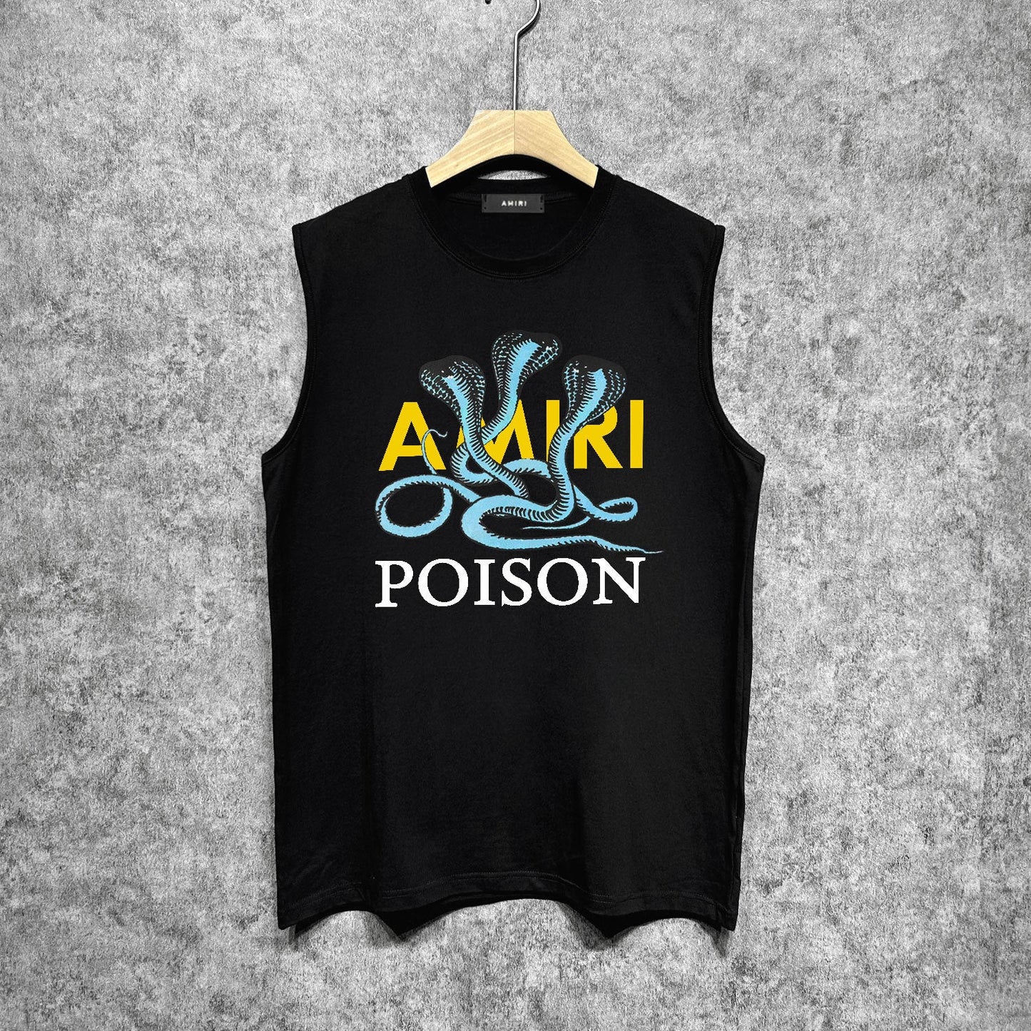 Amiri tank top cobra printing