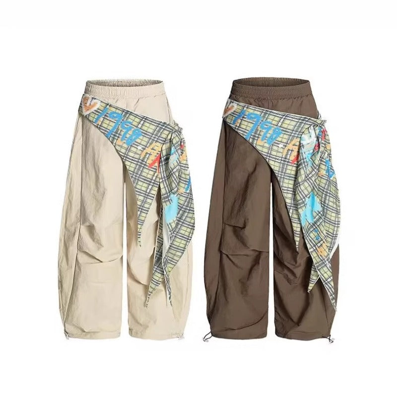 Women casual pants retro summer loose