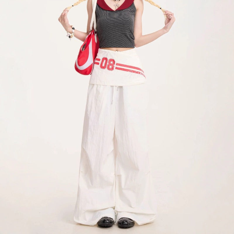 Women casual pants retroloose