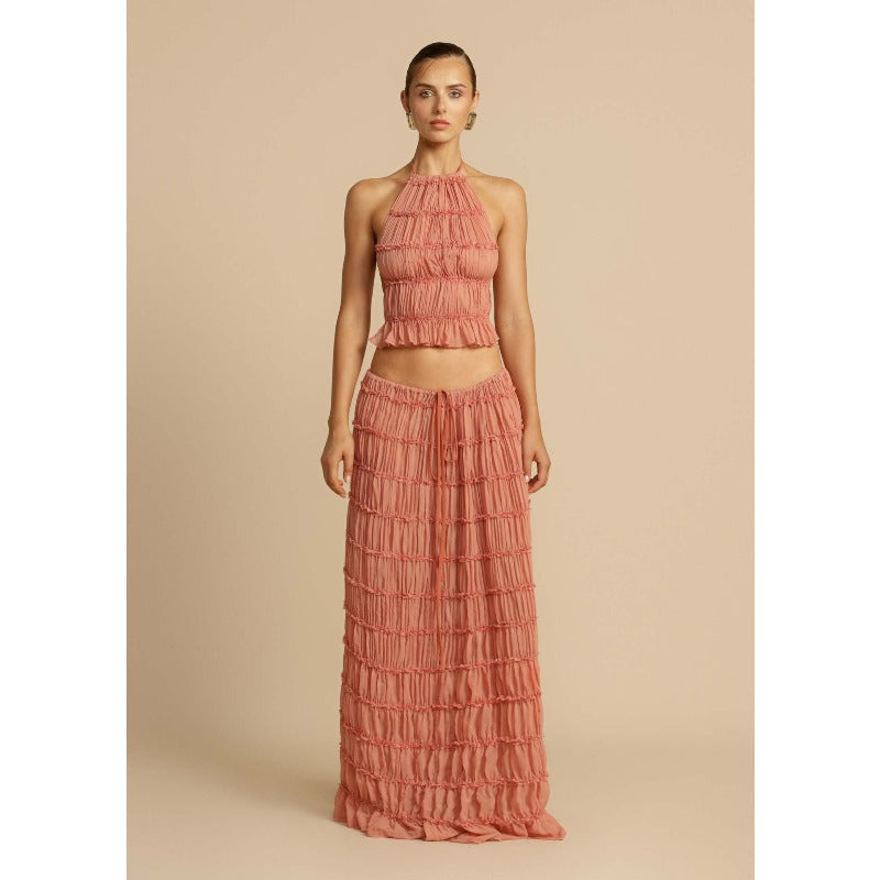 Women's dress: spring/summer european and american fashion sexy backless halter tie-up lace vest long dress set