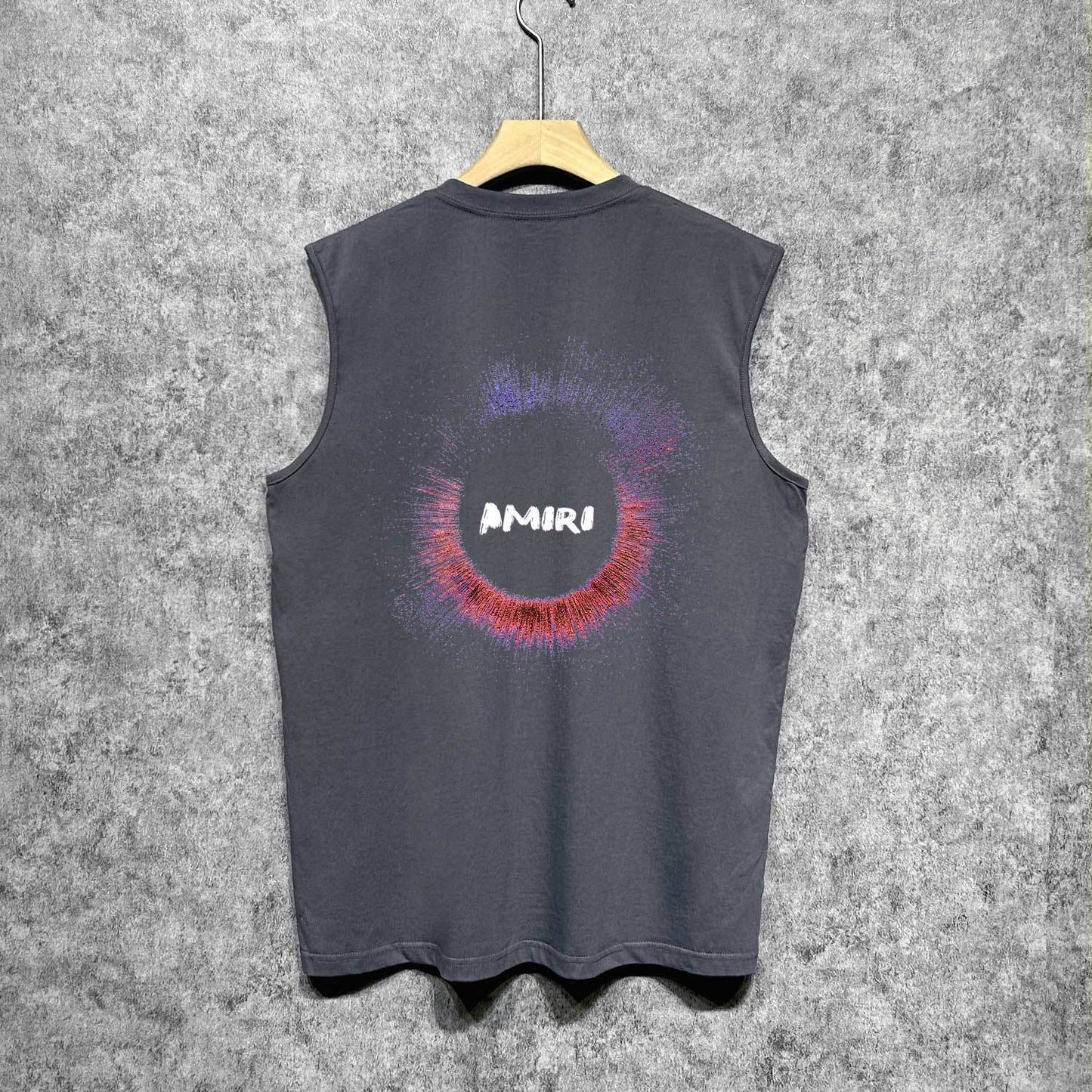 Amiri tank top splash color ring printing