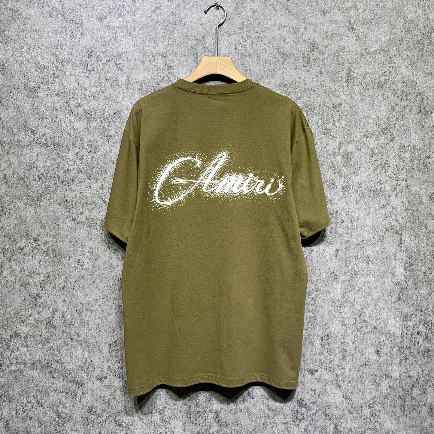 Amiri t shirts gypsophila printing short sleeve