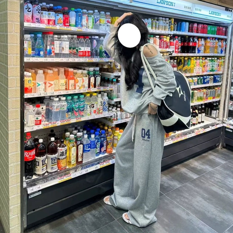 Women casual pants retro autumn winterhigh waist