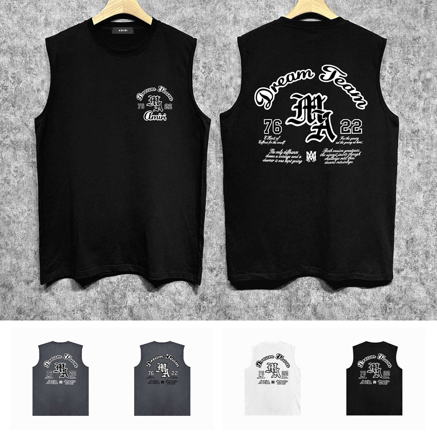 Amiri tank top letterprinting