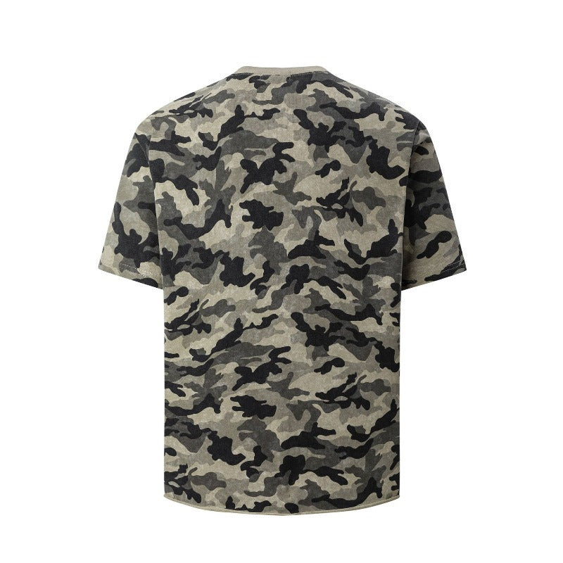 Men's t-shirts: american street style, unisex, premium summer camo print, designer fit, short sleeve tee