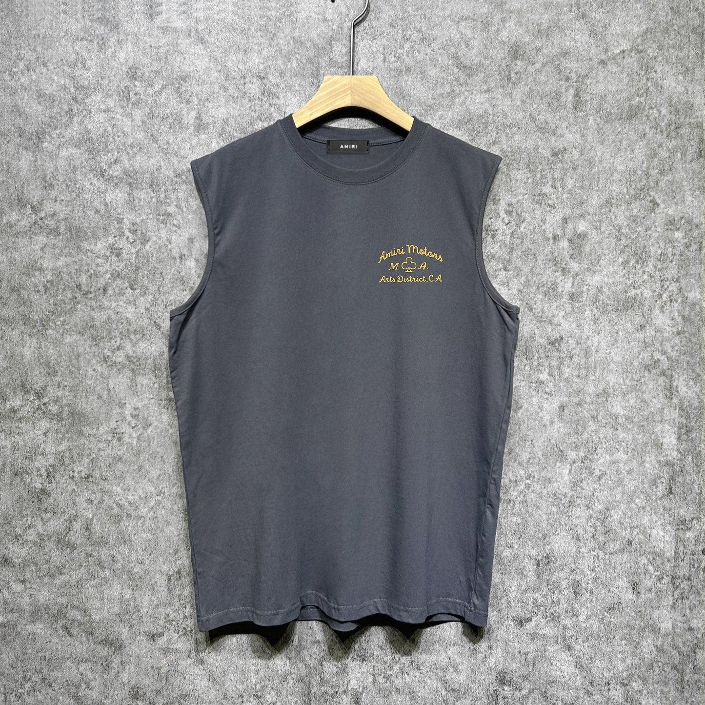 Amiri tank top lion medal printing
