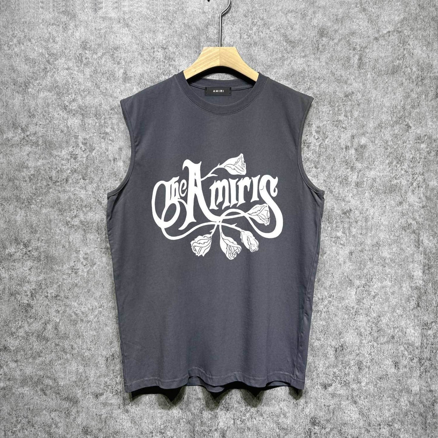 Amiri tank top morning glory printing