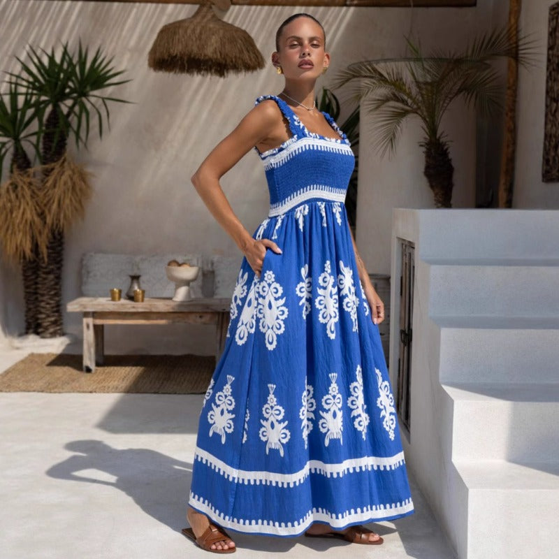 Women's dress: hot-selling beach dress for women on amazon us & aliexpress - vacation style printed bandeau dress