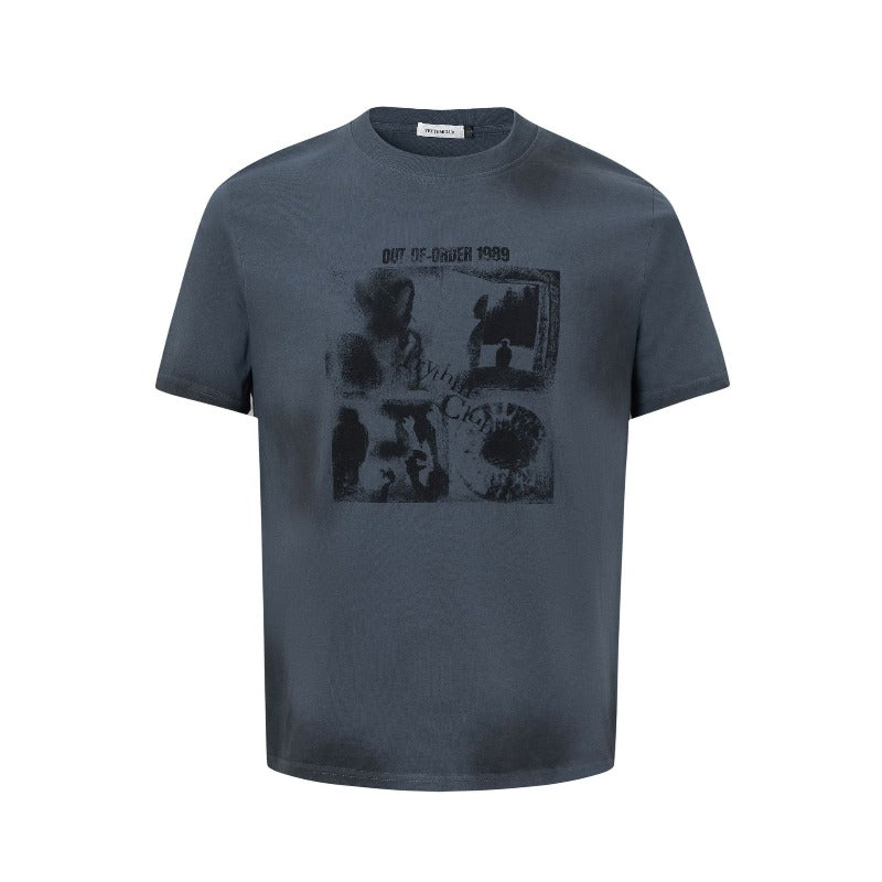 Men's t-shirts: american street style summer unisex graphic tee - artistic figure design, relaxed fit, premium quality short sleeve