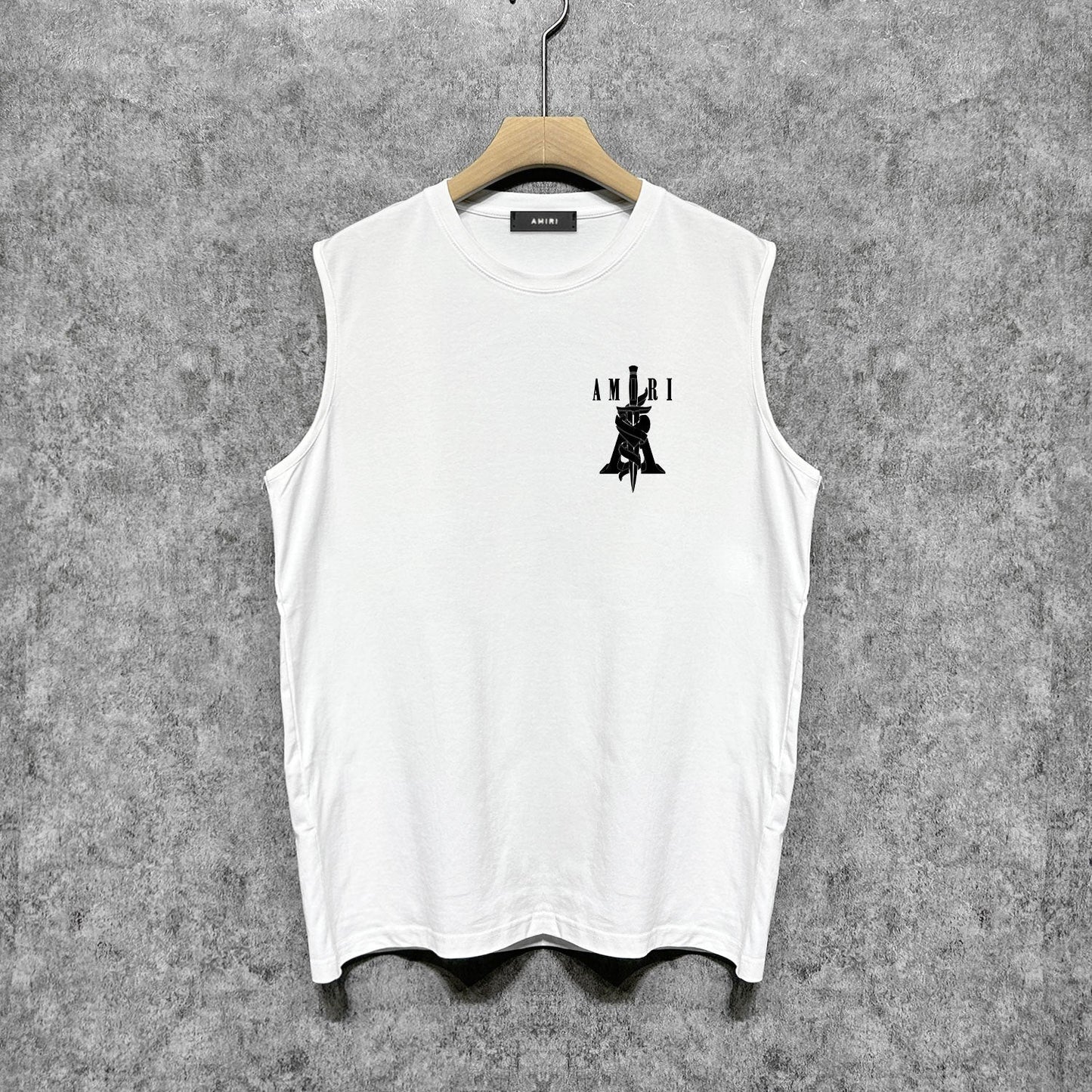Amiri tank top sword printing