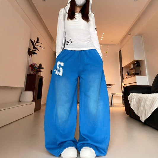 Women casual pants women spring and autumn gradual change drawstring sweatpants
