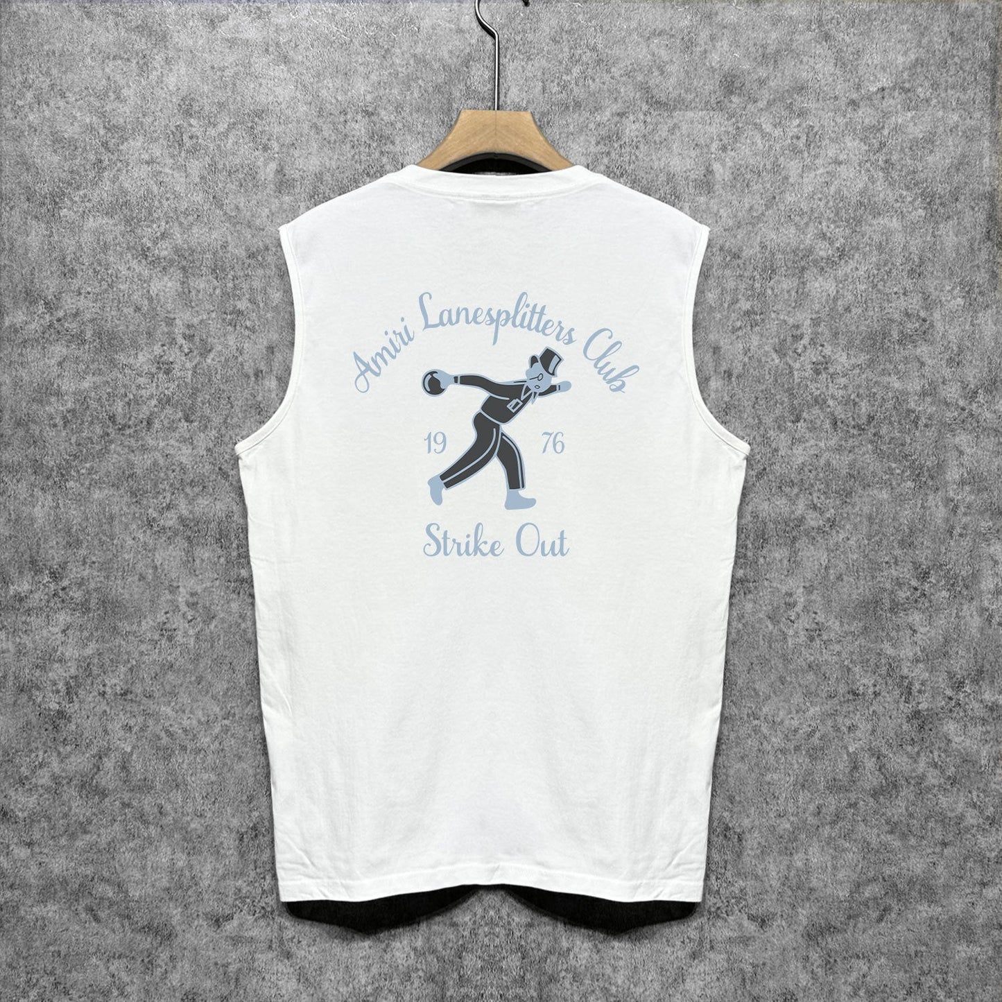 Amiri tank top bowling print