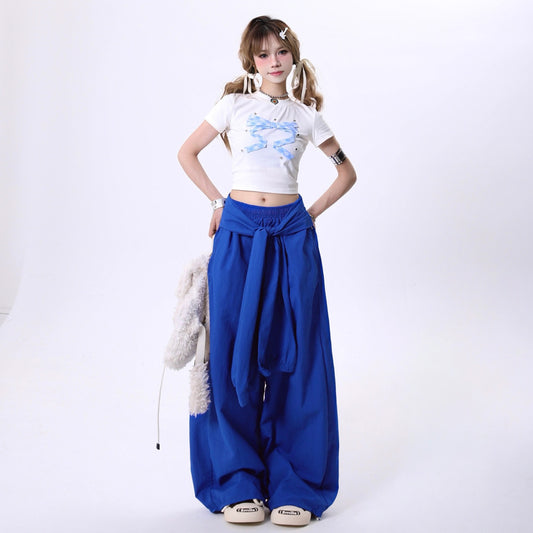 Women casual pant spring and summer retro