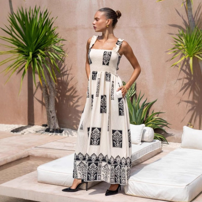 Women's dress: hot-selling beach dress for women on amazon us & aliexpress - vacation style printed bandeau dress