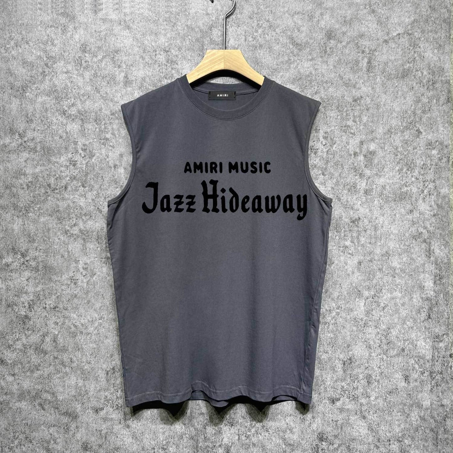 Amiri tank top music letterprinting