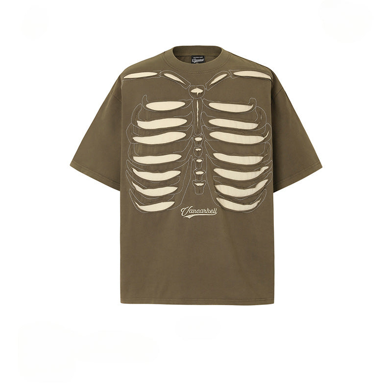 Mens T Shirts Loose and Old Short Sleeves