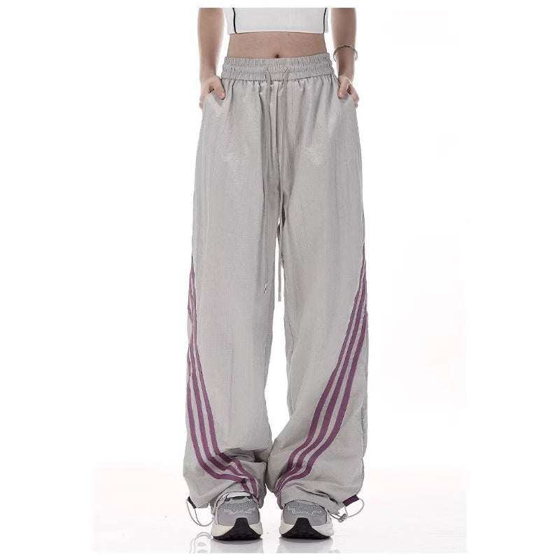 Women casual pants stripesloosesummer thin section