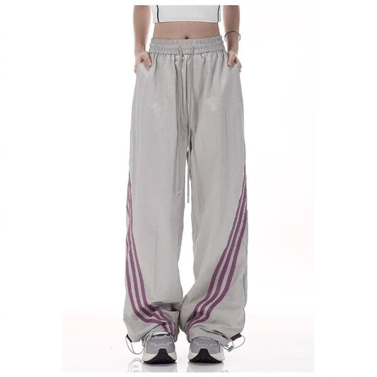 Women casual pants stripesloosesummer thin section