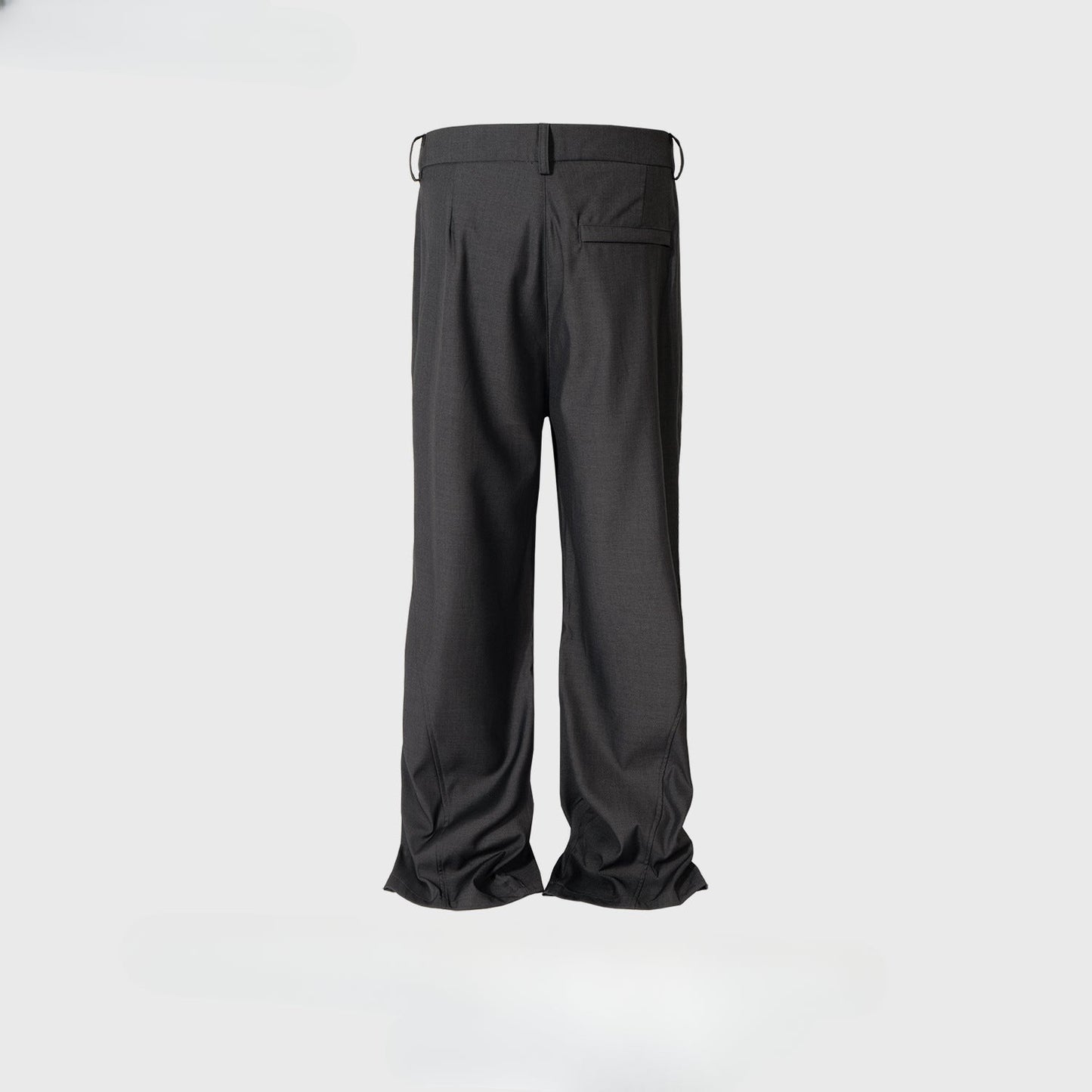 MIJKO Men Vintage Pants MIJKO Spliced trousers pleated casual trousers