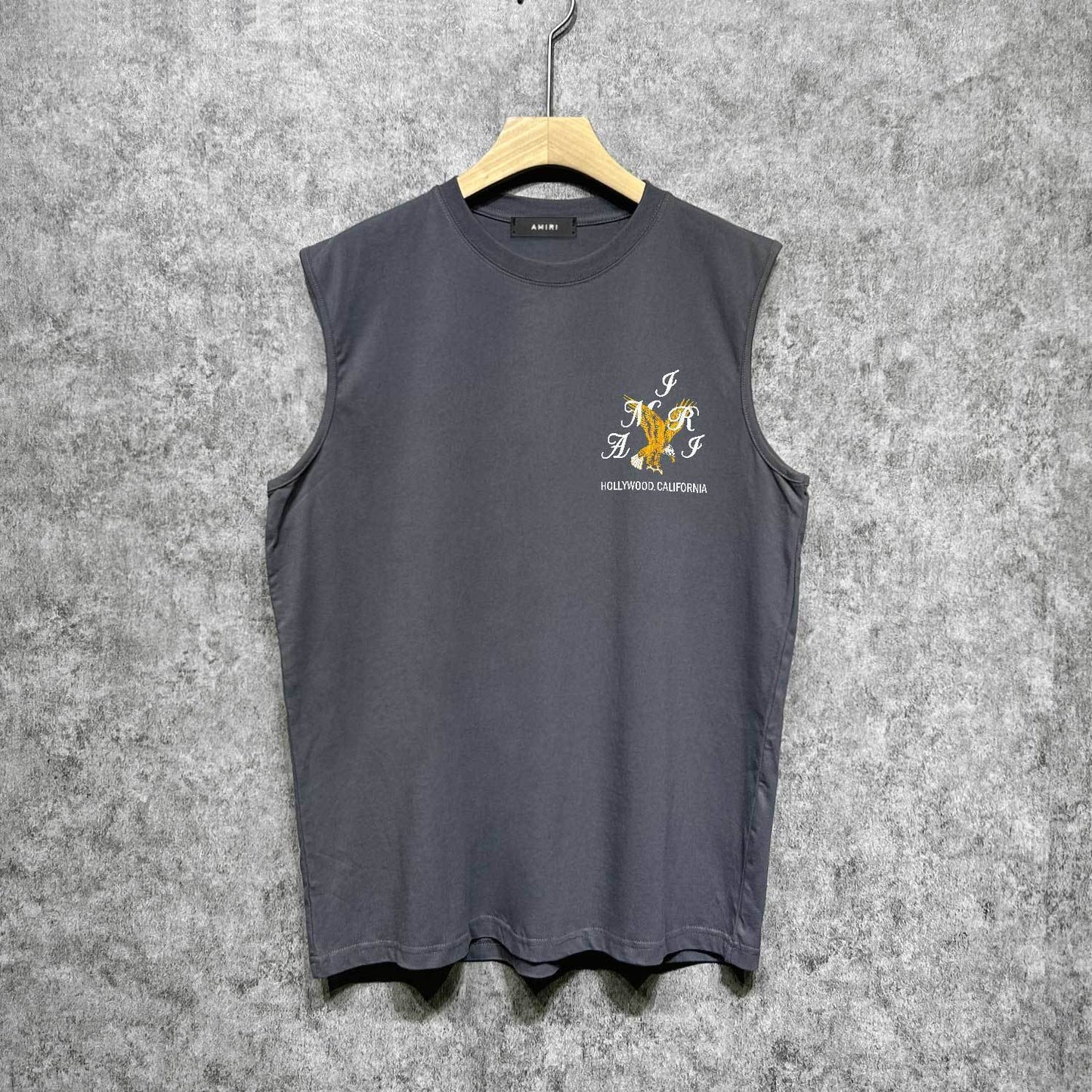 Amiri tank top hollywood eagle printing