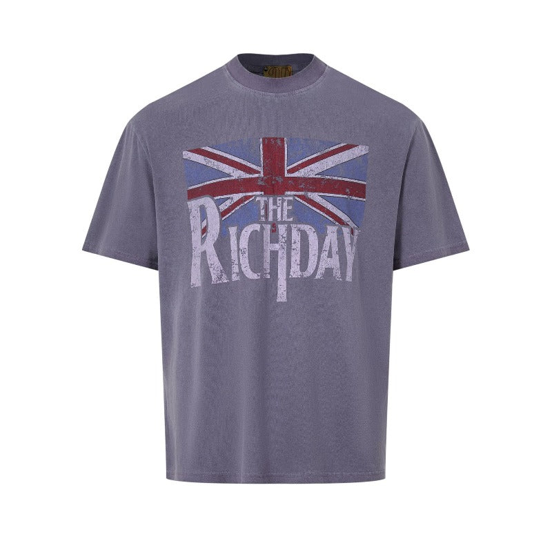 Men's t-shirts: wt american street style, unisex, premium feel, summer washed vintage letter design, men's crew neck, relaxed fit, short sleeve t-shirt