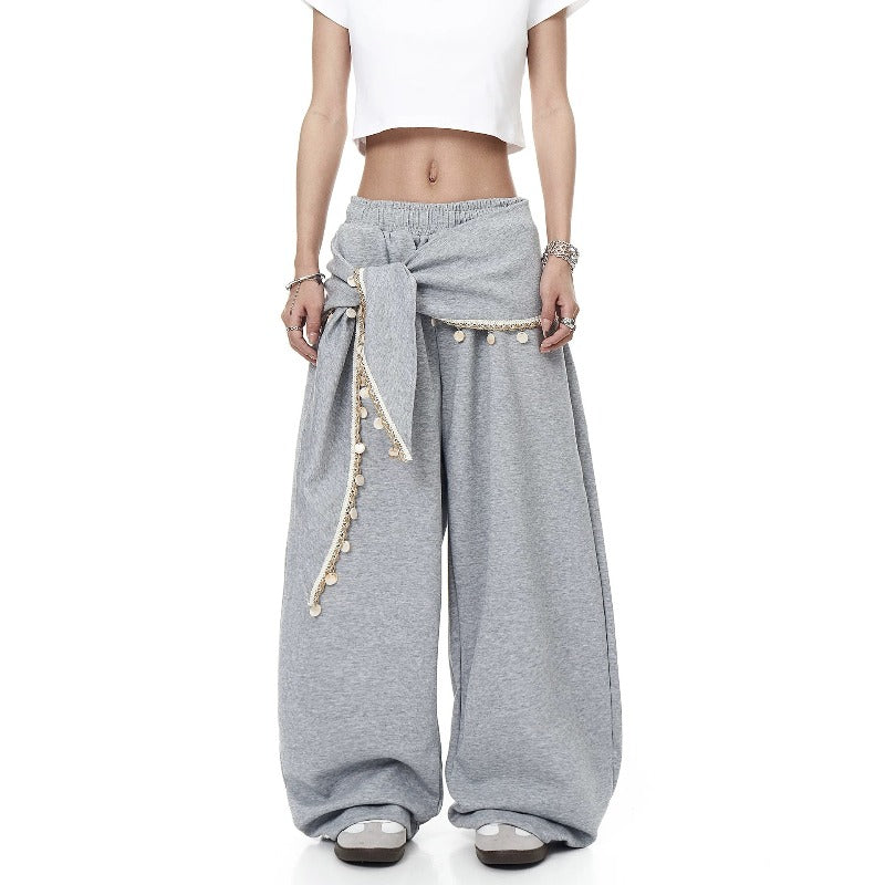 Women casual pants retroloose