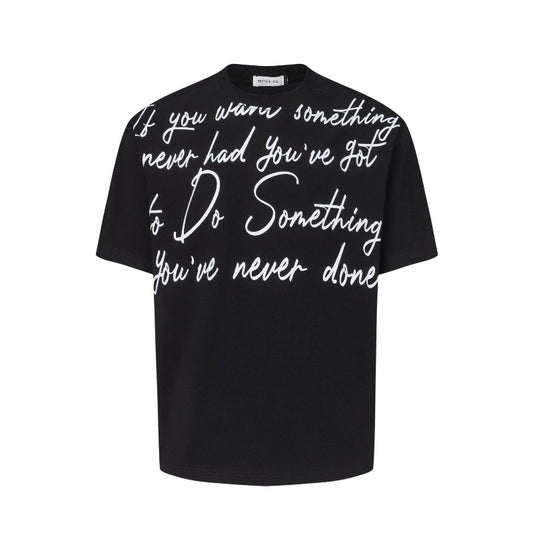 Men's t-shirts: american street style, unisex, high-end, summer abstract letter graphic design, men's loose fit short sleeve tee