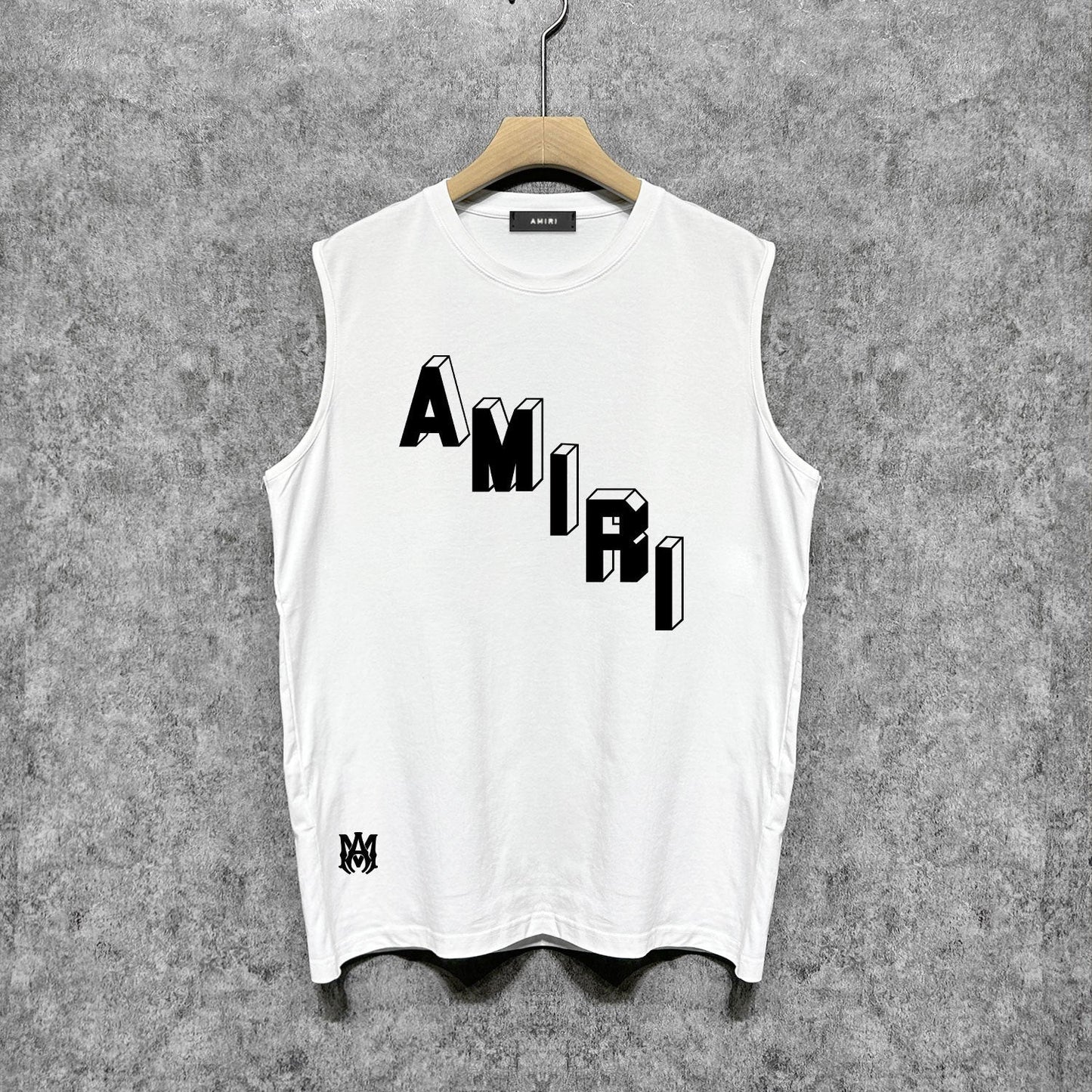 Amiri tank top stereoletter digital printing