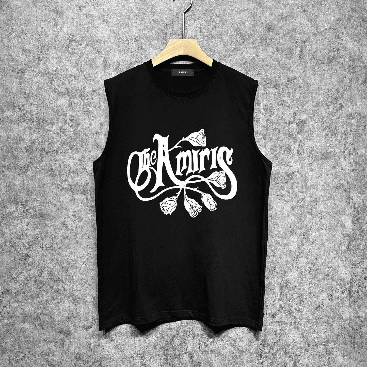 Amiri tank top morning glory printing