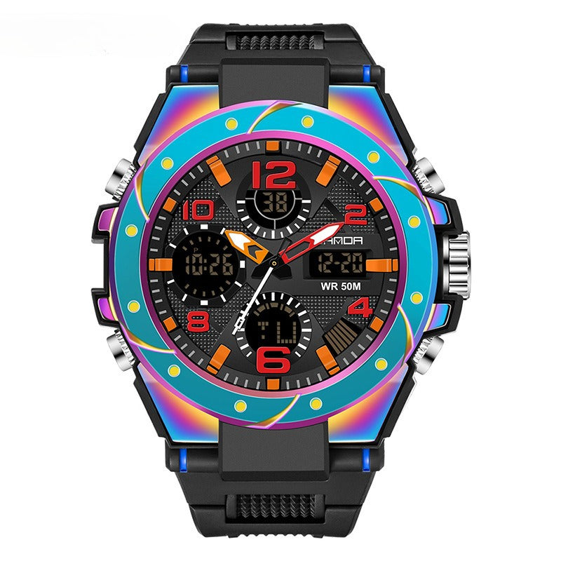 Men's watches colorful multifunctional waterproof luminous